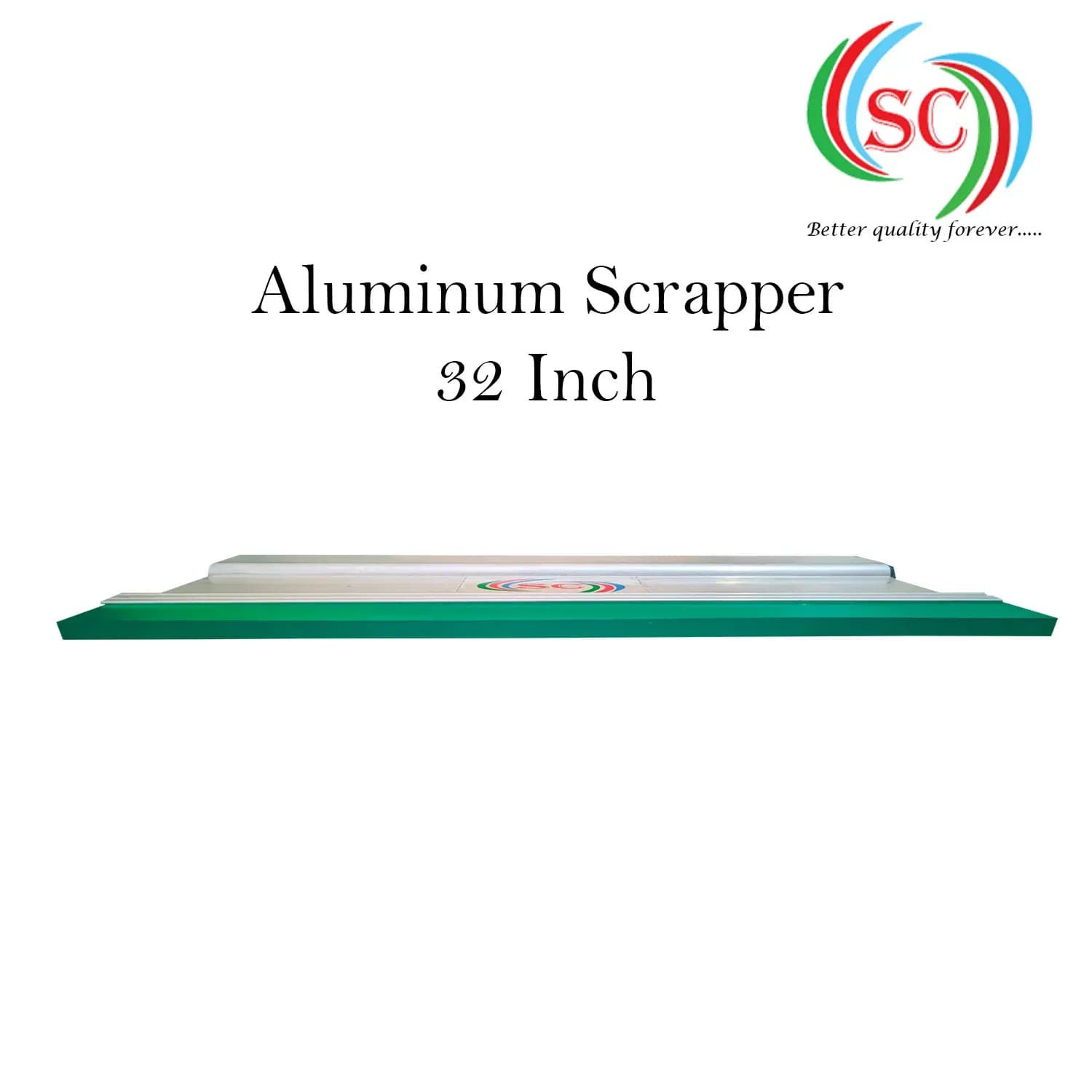 Aluminium Handle  with Premium Quality Squeeze Rubber | Screen Printing Tool for T-Shirt & Textile- 32 Inch thumbnail 3