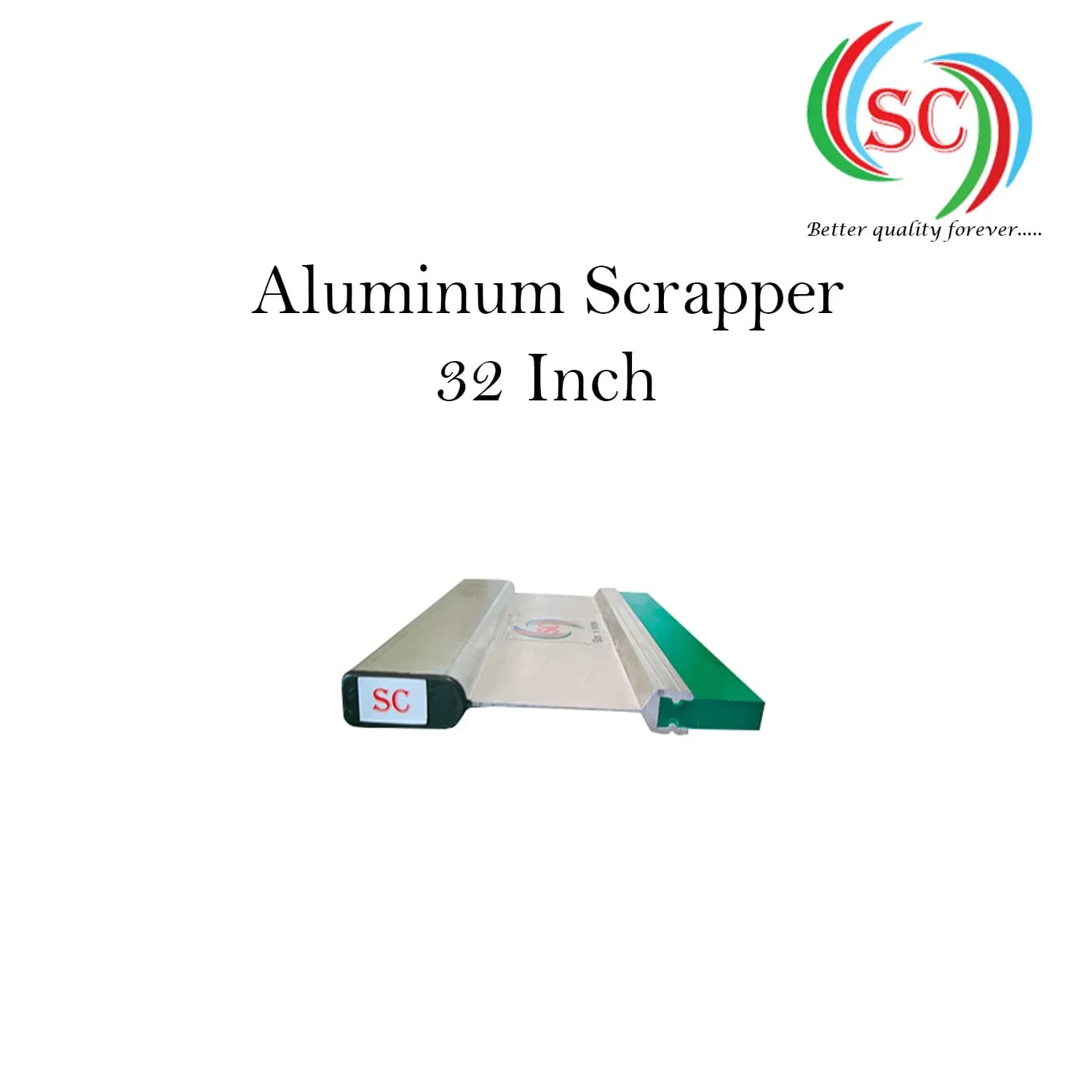 Aluminium Handle  with Premium Quality Squeeze Rubber | Screen Printing Tool for T-Shirt & Textile- 32 Inch thumbnail 4