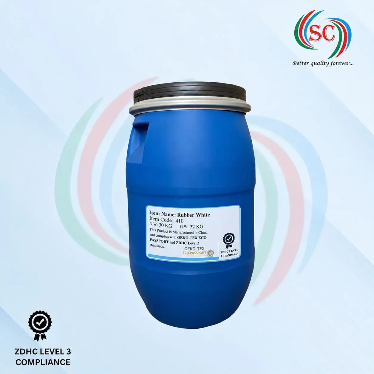 RUBBER WHITE | Water-Based Elastic White Printing Paste for Textile Applications