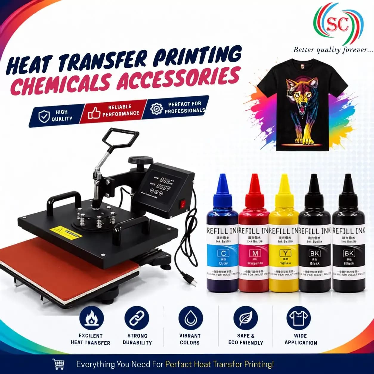 Heat Transfer Printing Chemicals & Accessories