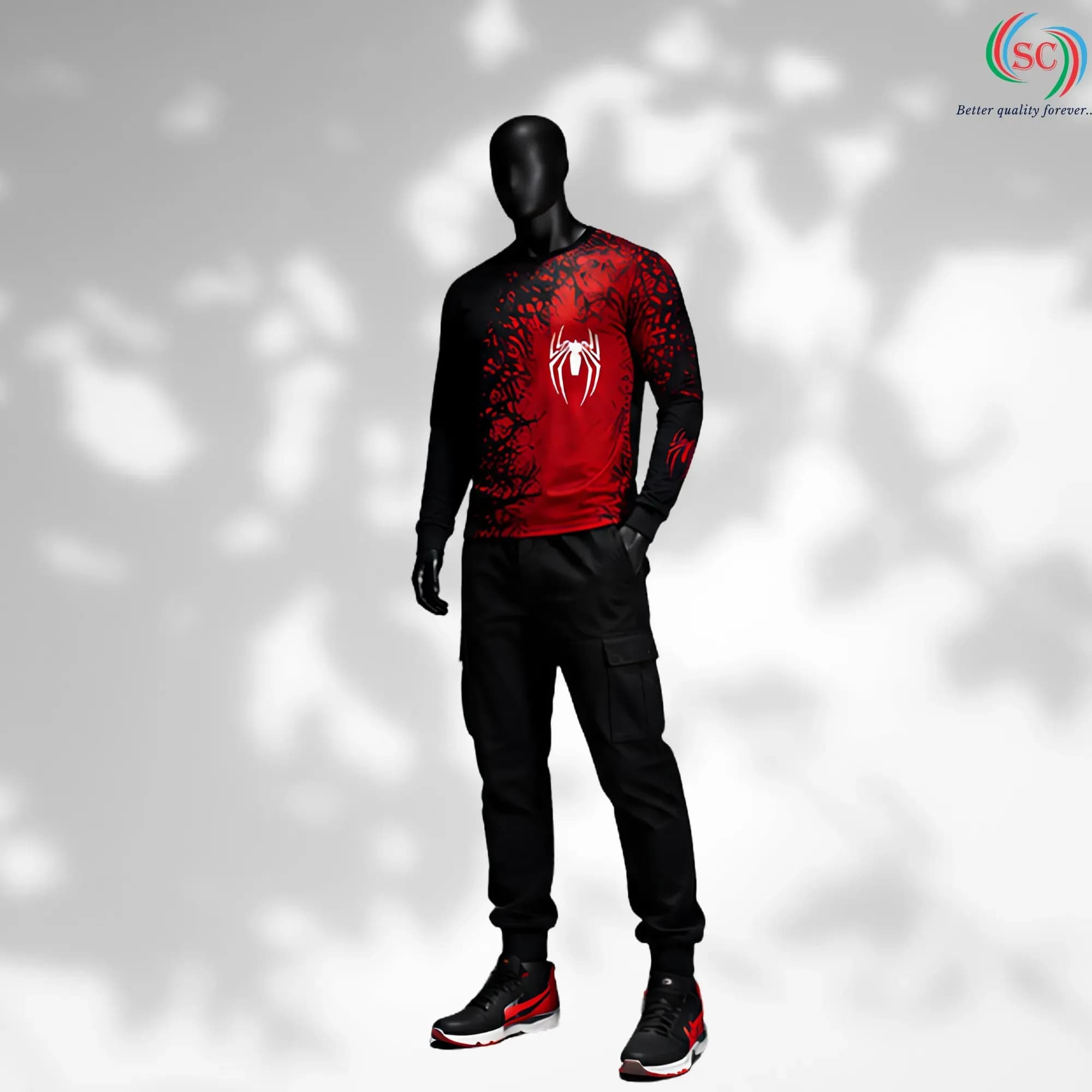 Spider Venom Premium Red & Black Full Sleeve T-Shirt thumbnail 7